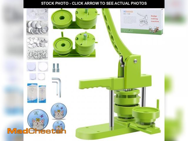 Lot 74-11547709 - Button Maker Machine Multiple Sizes 200 PcsPin Maker Machine 2.25+3 Inch Badge Maker,DIY Button Maki...