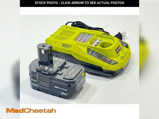 Lot 74-12795305 - Ryobi ONE+ 18V HIGH PERFORMANCE Starter Kit With 4.0 Ah Battery And Charger - UNUSED