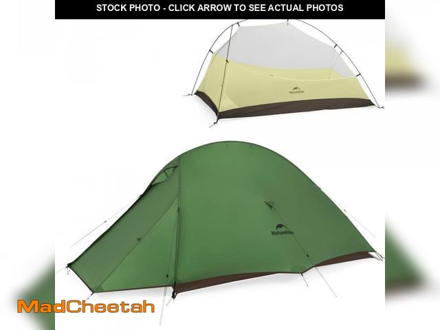 Lot 74-12218833 - Naturehike Cloud up Pro Backpacking Tent, Double Layer Waterproof 2 Person Tent with Footprint, Free...