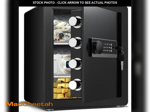 Lot 74-12154915 - Kavey 2.0 Cub Safe Box  Digital Home Safe with Two Removable &amp; Adjustable Shelf  Safe for Home w...