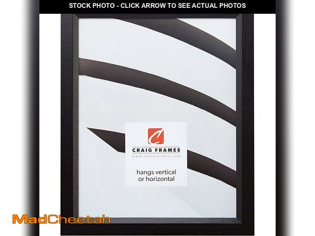 Lot 74-12760020 - Craig Frames 7171610BK Wood Grain Finish 19 by 20-Inch Picture/Poster Frame, 0.825-Inch Wide, Solid ...