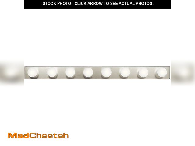 Lot 74-14068163 - Kichler Linear Bathroom Vanity Light Fixture 48" in Brushed Nickel, Modern 4-Light Design, 628NI - U...