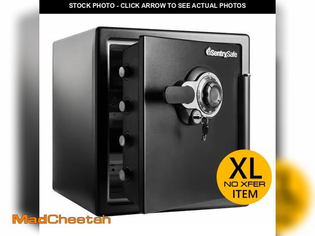 Lot 74-12641121 - SentrySafe 1.2 Cu. Ft. Fireproof &amp; Waterproof Safe Dual Combo/Key Lock - UNUSED