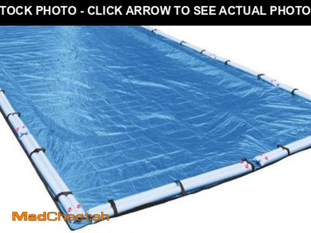 Lot 74-12400081 - Robelle 16 x 32 ft Heavy Duty Mesh Blue Winter Pool Cover for Inground Pools, 4 ft Overlap (20 x 36 ...