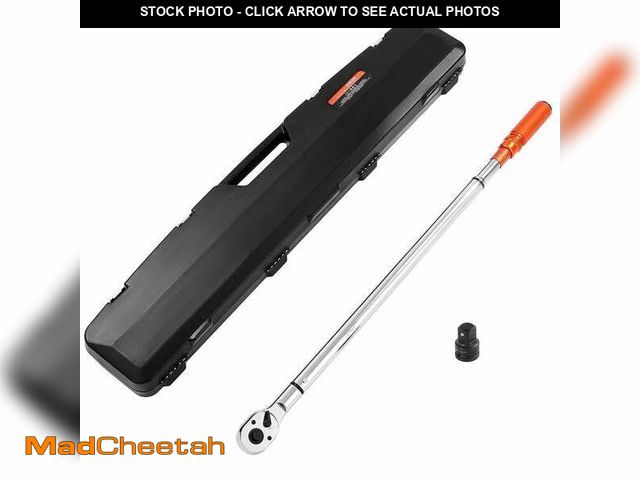 Lot 74-14114301 - VEVOR Click Torque Wrench, 3/4 in. Drive, 100-600 lbf-ft. / 136-814N. m, Dual-Direction Torque Wrenc...