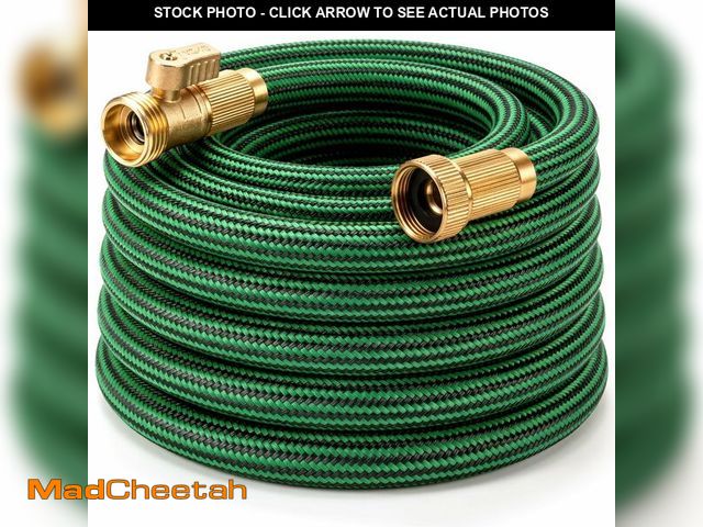 Lot 74-14151026 - NON-EXPANDABLE Garden Hose 25 ft, Heavy Duty Flexible Water Hose, Kink Resistant Lightweight Hybrid ...