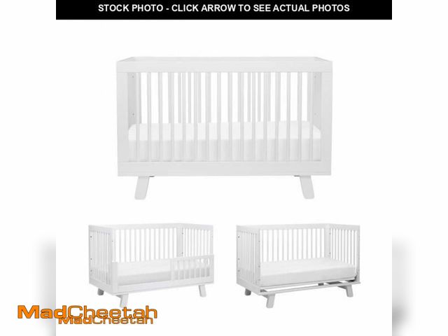 Lot 74-12082082 - Babyletto Hudson 3-in-1 Convertible Baby Crib with Toddler Bed &amp; Daybed Conversion - Easy to Ass...