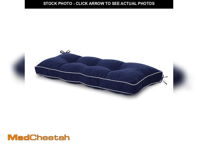 Lot 74-13779374 - Favoyard Outdoor Cushion 42Wx16Lx3H Navy Blue - USED