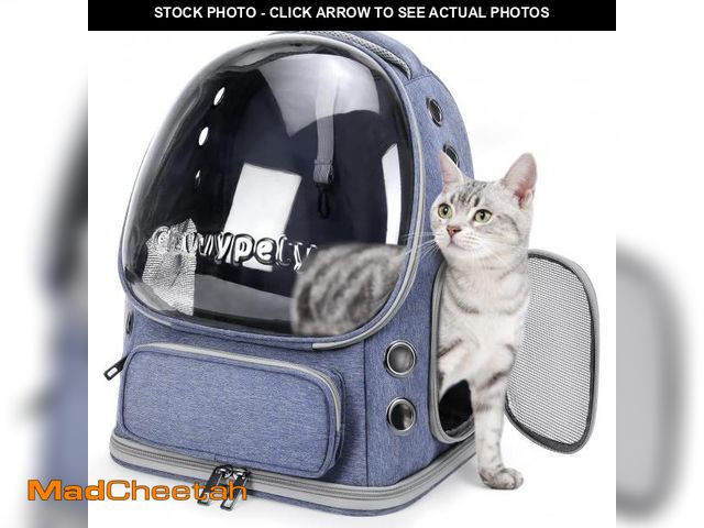 Lot 74-11547949 - Cawypety Cat Backpack Carrier, Breathable Cat Carrier Large Space Bubble Pet Backpack for Kitty Smal...
