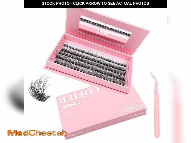 Lot 74-14267639 - Glue-Free Wispy Lash Clusters Kit, 100 Pcs Individual Eyelash Clusters (12-20mm D Curl)- DIY Lash Ex...