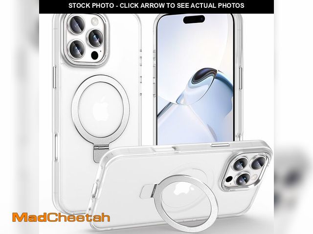 Lot 74-12714388 - Lufanbis Magnetic for iPhone 16 Pro Case with Ring Stand, [10 FT Drop Protection] [Velvety Touch] Sl...