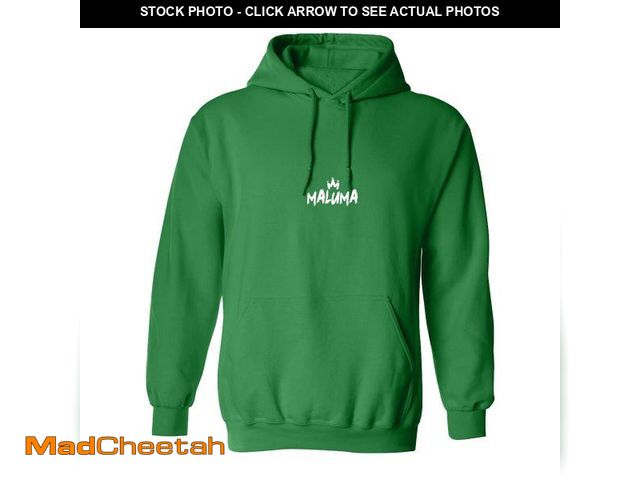 Lot 74-12355941 - Maluma Unisex-Adult Standard Medallo En El Mapa Green Hoodie, Large - UNUSED