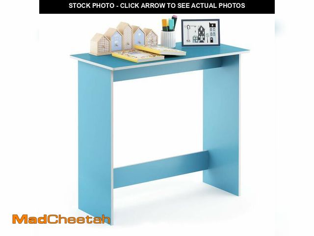 Lot 74-13069904 - FURINNO Simplistic Study Table, Light Blue - UNUSED