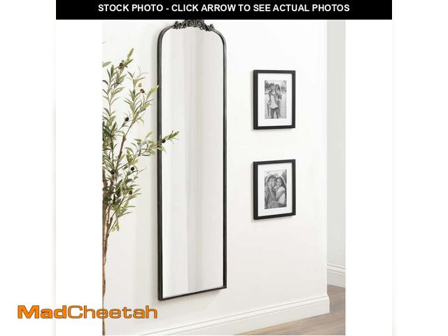 Lot 74-12635855 - Kate and Laurel Arendahl Vintage Arched Tall Panel Mirror, 18 x 58, Antique Black, Traditional Baroq...