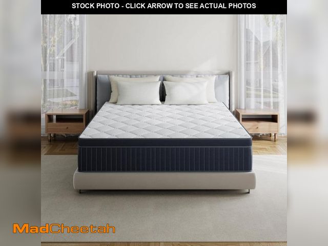 Lot 74-12409883 - Babo Care Queen Size Plush Hybrid Gel Memory Foam 12 in. Innerspring Euro Top Motion Isolation Quiet...