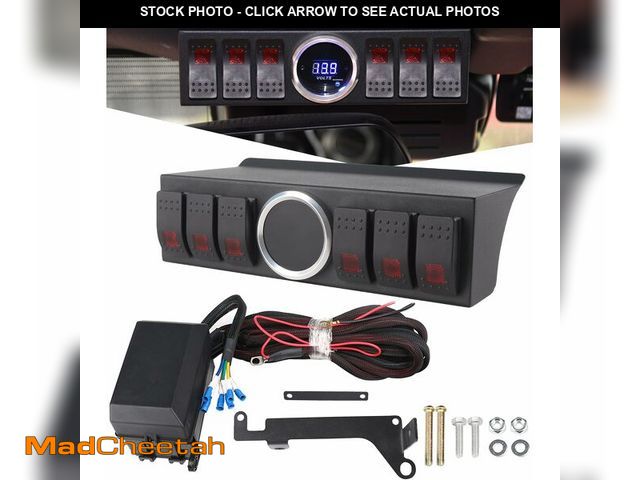 Lot 74-14338368 - PKEDUO 6 Gang Rocker Switch Panel Compatible with 2007-2017 Wrangler JK - UNUSED