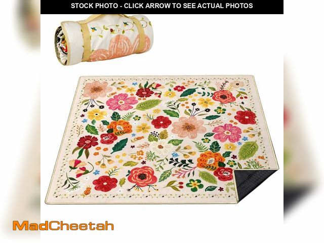 Lot 74-14212742 - QDJGSDDGM Picnic Blankets Waterproof Foldable Extra Large,80"x 80" Outdoor Beach Blanket Sandproof,3...