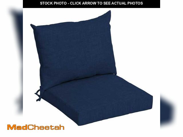 Lot 74-14115295 - ARDEN 21 in. x 21 in. Sapphire Blue Leala Outdoor Dining Chair Cushion - UNUSED