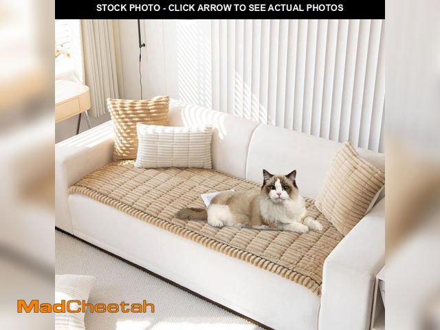 Lot 74-12330183 - OTOB Couch Cover for Dogs Washable, Non Slip Plush Sofa Covers for 3 Cushion Couch, Fuzzy Pet Friend...