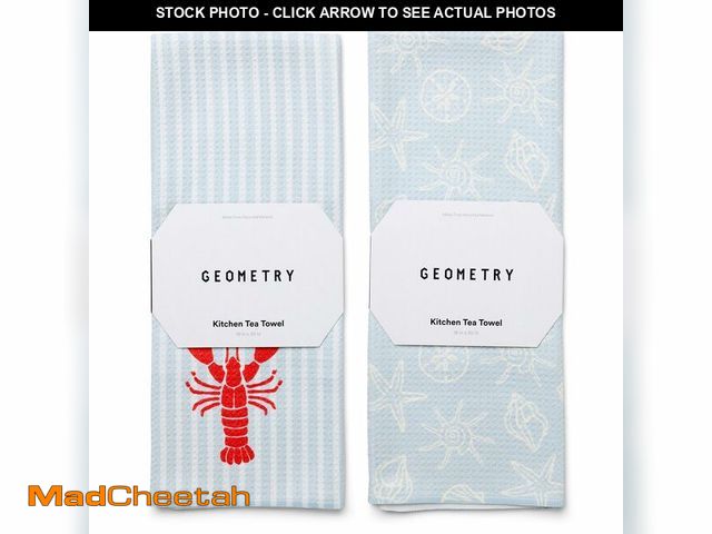 Lot 74-14147775 - GEOMETRY Tea Towels Ã¢â¬â Spring &amp; Summer Collection Ã¢â¬â Quick-Dry, Ultra-Absorbent, Reu...