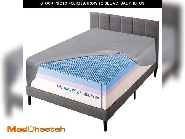 Lot 74-14145131 - Bedecor Extra Deep Pocket Queen Fitted Sheet for Pillow Top &amp; Thick Mattress (18-21"), Stays Put...