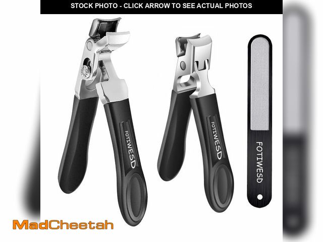Lot 74-14337538 - Nail Clippers for Seniors, Wide Jaw Fingernail &amp; Toenail Clippers - UNUSED