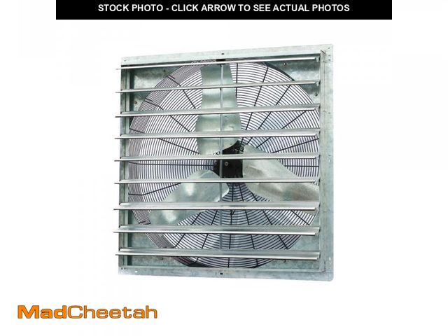 Lot 74-12165264 - Iliving - 36" Wall Mounted Shutter Exhaust Fan - Automatic Shutter - Single Speed - Vent Fan For Hom...
