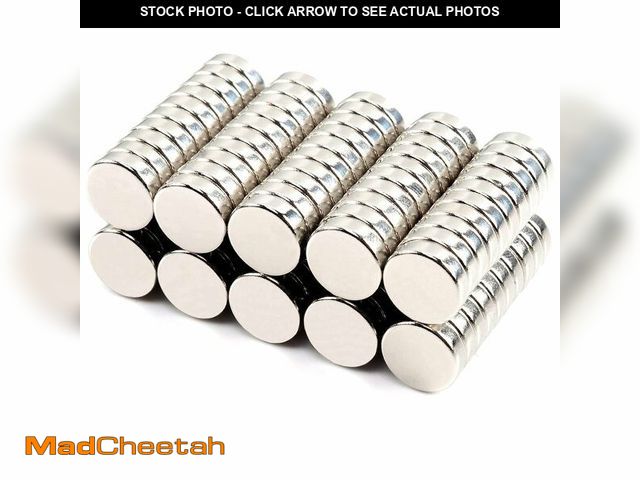 Lot 74-12697020 - 10x3mm 100 Pcs Strong Small Neodymium Magnets, Round Rare Earth Magnets Heavy Duty, for Whiteboard, ...