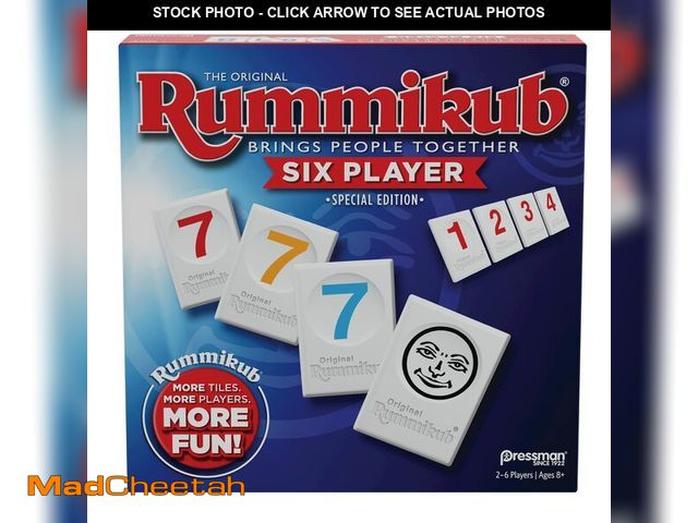 Lot 74-14213156 - Rummikub Six Player Edition - The Classic Rummy Tile Game - More Tiles and More Players for More Fun...