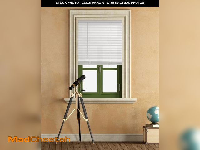 Lot 74-12405363 - Mainstays Cordless 1" Vinyl Light Filtering Blinds, White, 46" Width X 64" Length - UNUSED
