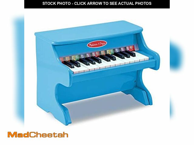 Lot 74-12760346 - (SOME DAMAGE) Melissa &amp; Doug Learn-to-Play Piano with 25 Keys and Color-Coded Songbook - Blue - ...