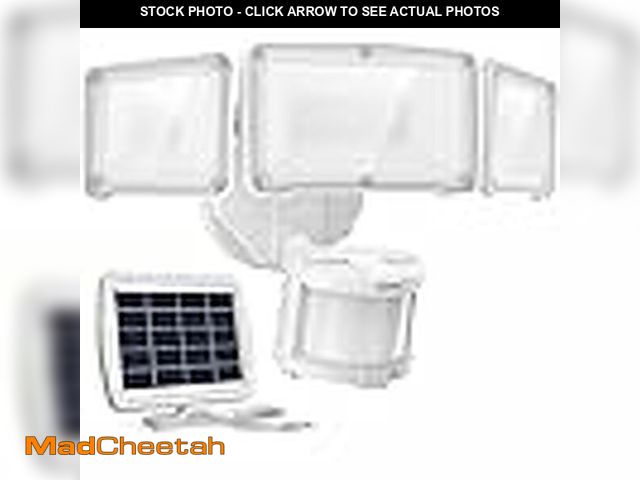 Lot 74-12692215 - *DIRTY* Defiant 500 Lumens 180-Degree White Solar Powered Motion Activated Outdoor Integrated LED Fl...