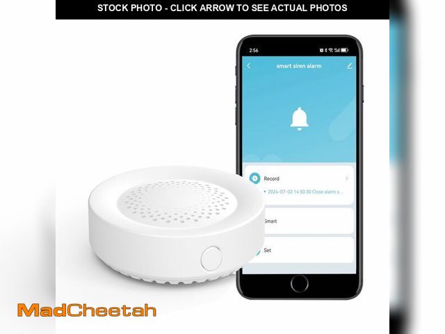 Lot 74-14066397 - WiFi Smart Siren Alarm: 100db Sounder, App Control, Wireless Burglar Alarm, Compatible with Alexa - ...