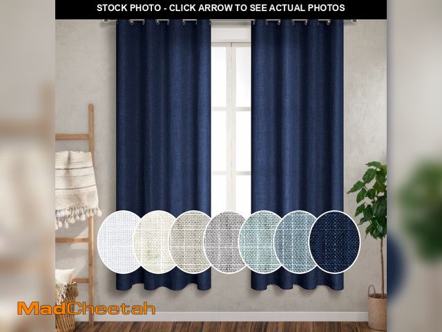 Lot 74-13953366 - Pitalk Boy Bedroom Curtains 63 Inch Length Grommet Privavy Semi Sheer Light Filtering Sheer Window D...