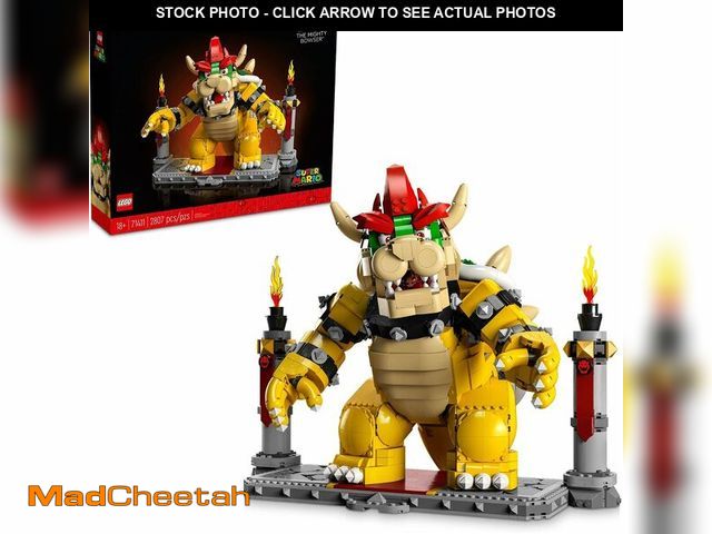 Lot 74-14217234 - LEGO Super Mario The Mighty Bowser 71411, King of Koopas 3D Model Building Kit, Collectible Posable ...