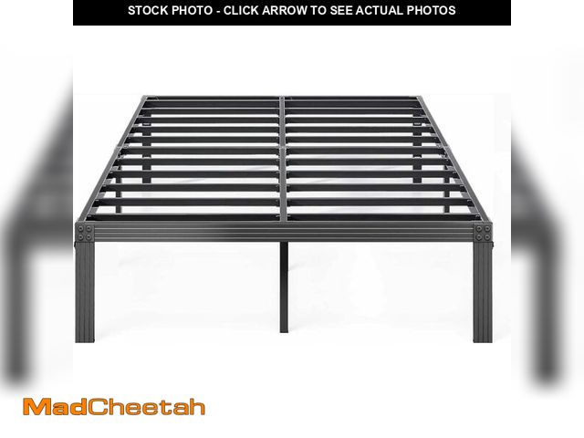 Lot 74-12829379 - ZIYOO Full Size Bed Frame with Heavy Duty Steel Slat, 12 Inches Platform Bed Frame, Non-Slip Design,...