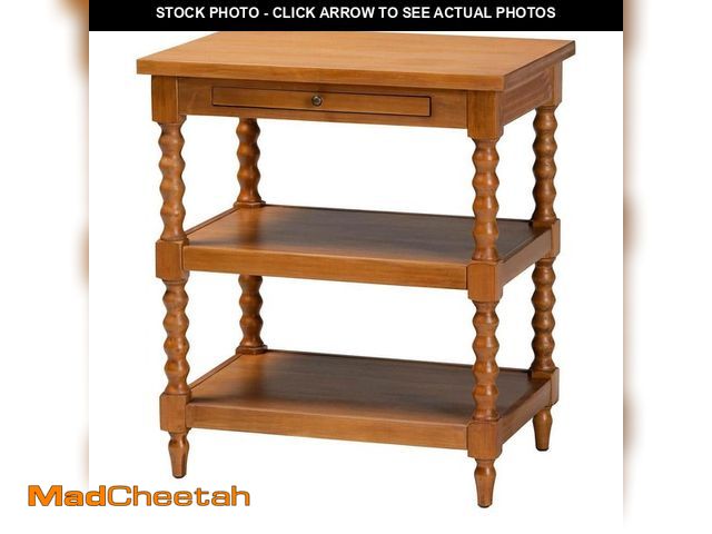 Lot 74-13797234 - Baxton Studio Imogene 26 in. Walnut Brown Rectangle Wood End Table - UNUSED