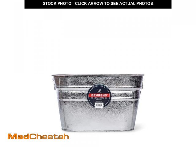 Lot 74-12495711 - Behrens 12 Gal. Hot Dipped Steel Square Tub - UNUSED