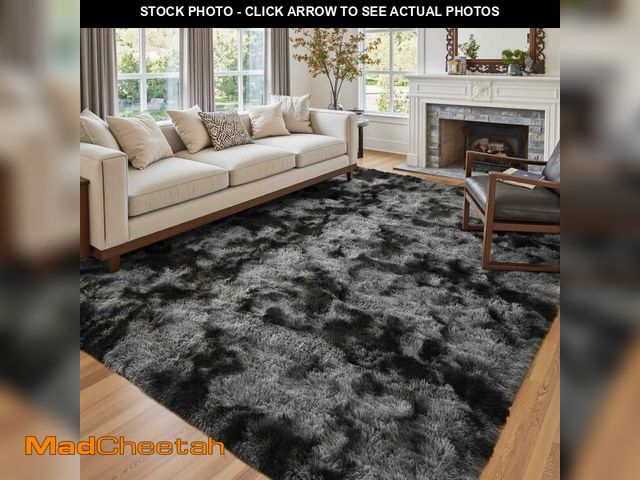 Lot 74-12968812 - 6x9 Ft Large Shag Rugs for Living Room Decor, Tie-Dyed Ultra Soft Fluffy Furry Area Rugs for Bedroom...