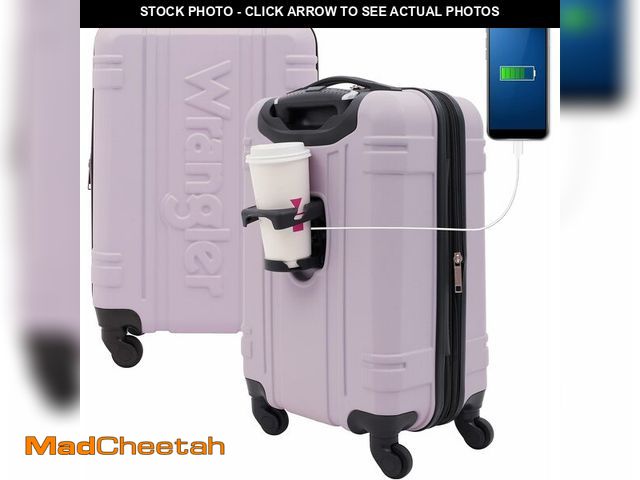 Lot 74-13927796 - Wrangler 20" Astral Hardside Carry-On Luggage, Lilac - UNUSED