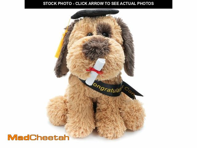Lot 74-14154768 - WEIGEDU Graduation Dog Puppy Stuffed Animal Plush Toy with Doctoral Tam Velvet Gold Bullion Tassel D...