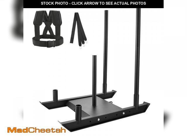 Lot 74-12164854 - (MISSING SHOULDER STRAPES ) VEVOR Weight Sled, Prowler Pull Exercise Fitness Training Sled Workout E...