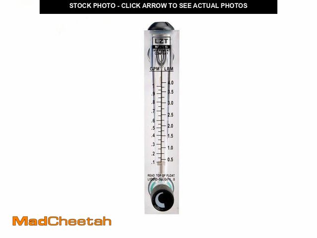 Lot 74-13546673 - Nxtop 0.1-1GPM 0.5-4LPM Water Liquid Flow Meter Tool Flowmeter Instrument - USED