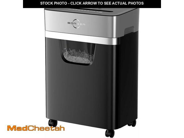 Lot 74-13709286 - BONSEN 14-Sheet Paper Shredder for Home Office, Heavy Duty Cross Cut Shredder with 5.3 Gal Pullout B...