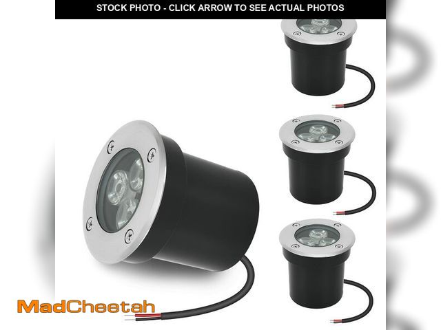 Lot 74-14264130 - ACHENGE Low Voltage Landscape Lighting In-ground Light LED Well Lights 3W 12V 24V Outdoor Landscape ...
