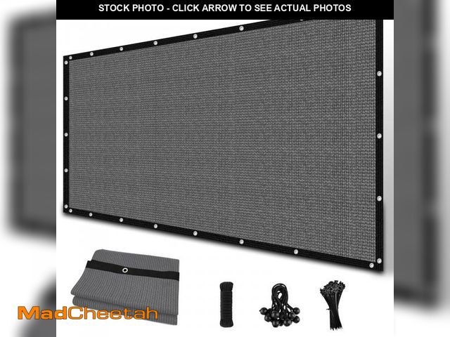 Lot 74-12047508 - Amagenix 90% Shade Fabric Sun Shade Cloth with Grommets, 6' x 8' Pergola Replacement Shade Cover Can...