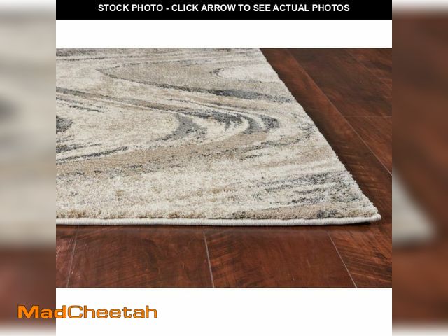 Lot 74-14598965 - KAS Hue 4752 Natural Groove Area Rug, 5'3" x 7'7" - UNUSED