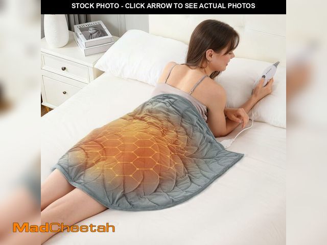 Lot 74-13544696 - Kaisa Weighted Heating Blanket 5 lbs, 26" x 35" Large Size Weighted Heating Pad for Back Shoulder Ab...