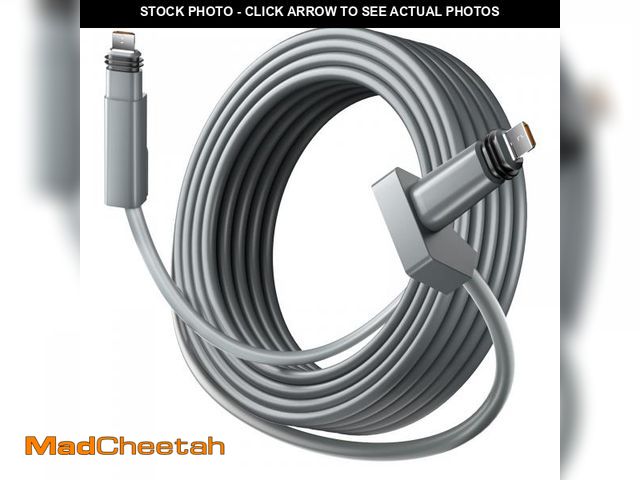 Lot 74-12303534 - AstroniSync 33FT High-Speed Starlink Gen 2 Cable, 1200Mbps, Waterproof &amp; Corrosion-Resistant Hou...