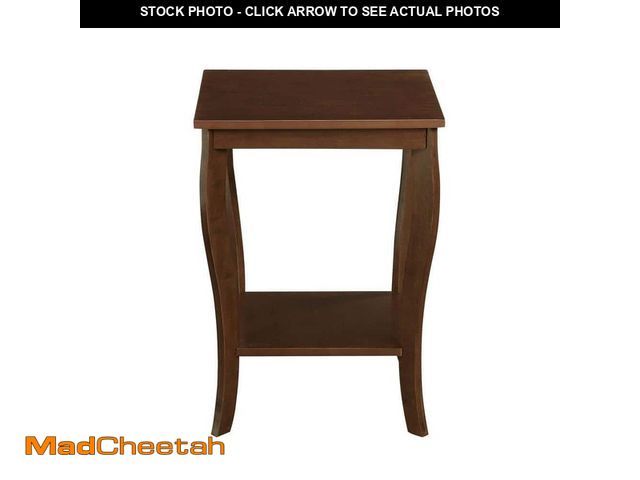Lot 74-12746478 - Convenience Concepts American Heritage Espresso 24 in.(H) Square Wood End Table with Two Tiers - UNU...